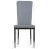 vidaXL spisebordsstole 4 stk. velour lysegrå