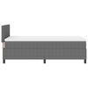 vidaXL Box spring seng Lys Grå og Hvid 203 x 90 x 88 cm Corduroy stof