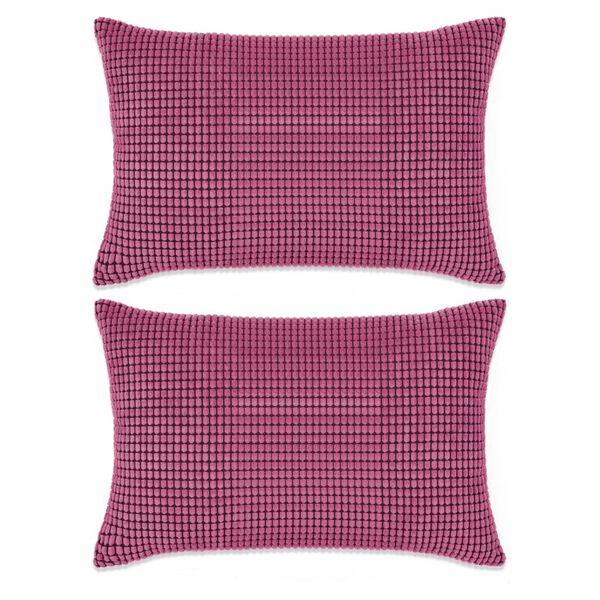 vidaXL pudes&aelig;t 2 stk. velour 40 x 60 cm lyser&oslash;d