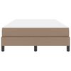 vidaXL Sengestel med madras Cappuccino 120 x 190 cm Stof