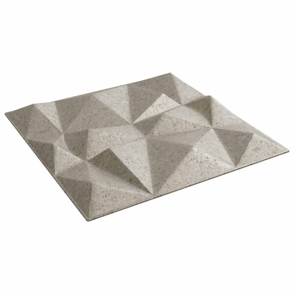 vidaXL V&aelig;gpaneler 12 pcs Diamond Beton 50 x 50 cm XPS Skum