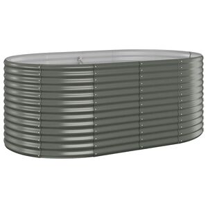 vidaXL plantekrukke 175x100x68 cm galvaniseret st&aring;l gr&aring;