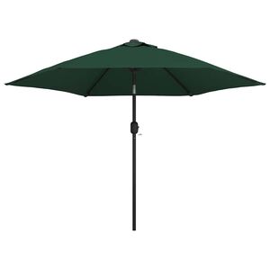 parasol gr&oslash;n 3 m st&aring;lstang