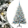 vidaXL Kunstigt pr&aelig;-dekoreret juletr&aelig; med kugles&aelig;t Gr&oslash;n 150 cm