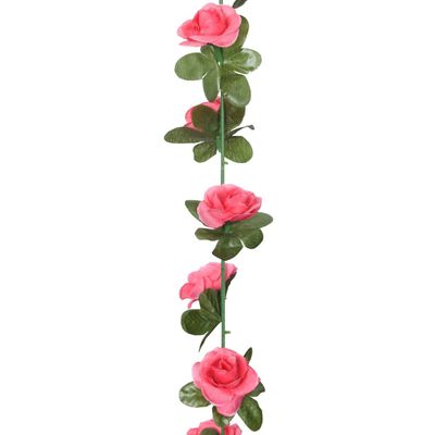 vidaXL kunstige blomsterguirlander 6 stk. 240 cm pink