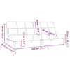 vidaXL 2-personers sovesofa mikrofiberstof sort