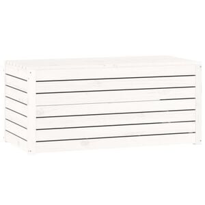 vidaXL havekasse 101x50,5x46,5 cm massivt fyrretr&aelig; hvid