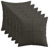 vidaXL Pudebetr&aelig;k 6 pcs ALMELO Antracit 30 x 30 cm cordfl&oslash;jl