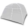 vidaXL campingtelt 200x120x130 cm glasfiber hvid