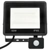 vidaXL LED-projektør med sensor 50 W kold hvid