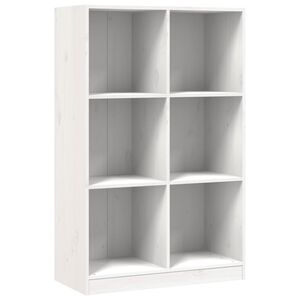 vidaXL bogreol 70x33x110 cm massivt fyrretr&aelig; hvid