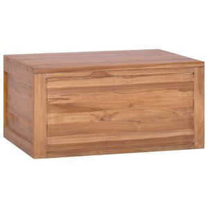 vidaXL v&aelig;gh&aelig;ngt badev&aelig;relsesskab 60x45x30 cm massivt teaktr&aelig;