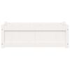 vidaXL plantekasse 90x31x31 cm massivt fyrretræ hvid