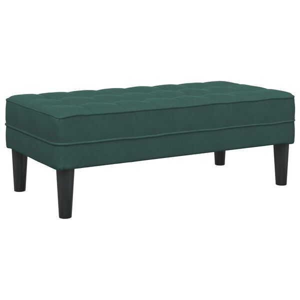 vidaXL Sofa S&aelig;t med pude 2 pcs M&oslash;rkegr&oslash;n Polyester