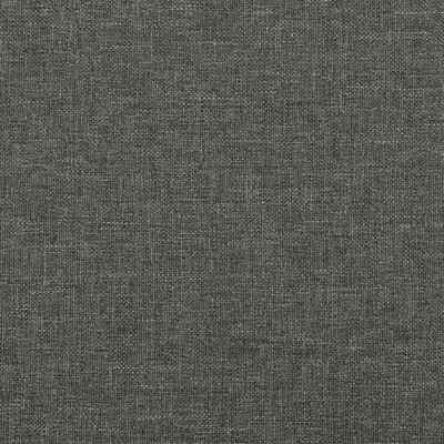 vidaXL kontinentalseng med madras 120x190 cm stof mørkegrå