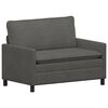 vidaXL Sofa M&oslash;rkegr&aring; 126 x 81 x 87,5 cm Stof