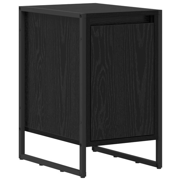 vidaXL Sengebord Sort eg 39,5 x 30 x 50 cm Konstrueret tr&aelig;