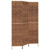 vidaXL rumdeler med 3 paneler 122x180 cm vandhyacint brun