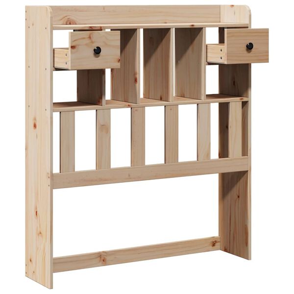 vidaXL sengegavl med opbevaring 100 cm massivt fyrretr&aelig;