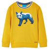 Sweatshirt til b&oslash;rn str. 140 okkergul