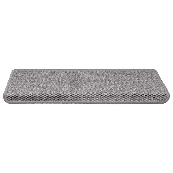vidaXL selvkl&aelig;bende trappem&aring;tter 30 stk. 65x21x4 cm sisal-look s&oslash;lv