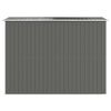 vidaXL haveskur 192x274x223 cm galvaniseret stål lysegrå