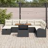 vidaXL Havesofa S&aelig;t 9 pcs Sort polyrattan