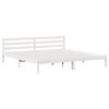 vidaXL Sengestel Hvid 225,5 x 205,5 x 69,5 cm Massivt fyrretr&aelig;