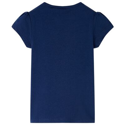 T-shirt til børn str. 92 marineblå