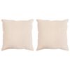 vidaXL Hovedpude 2 stk. 60 x 60 cm Hele s&aelig;soner Kapok Fiber Beige