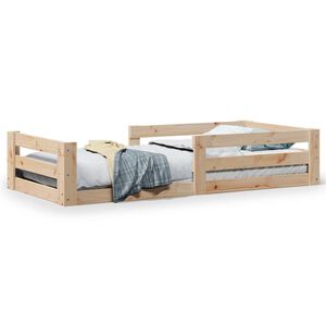 vidaXL sengeramme uden madras 80x200 cm massivt fyrretr&aelig;