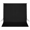 vidaXL fotostudies&aelig;t med lampes&aelig;t + fotobaggrund og reflektor