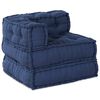 vidaXL Modulsofa 3 pcs Indigo Stof