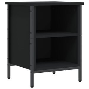 vidaXL skoskab 38x35x50 cm konstrueret tr&aelig; sort