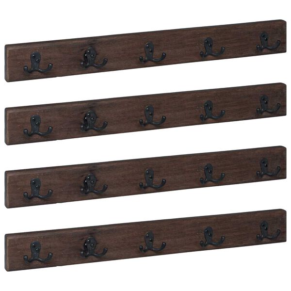 vidaXL B&oslash;jle Brun 60 x 7 x 8 cm Solid genbrugs tr&aelig;