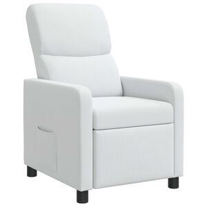 vidaXL Recliner Hvid Polyester