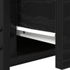 vidaXL Natskab med skuffe Sort eg 34 x 36 x 50 cm Konstrueret tr&aelig;