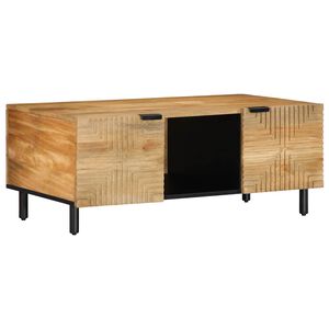 vidaXL sofabord 100x54x40 cm massivt mangotr&aelig; brun