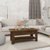 vidaXL sofabord 102x55x42 cm konstrueret tr&aelig; r&oslash;get egetr&aelig;sfarve