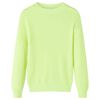vidaXL Sweater til b&oslash;rn str. 116 strikket neongul