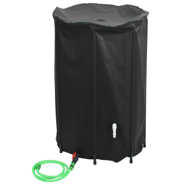 vidaXL vandtank med hane sammenfoldelig 1000 l PVC