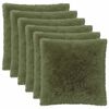 vidaXL Pudebetr&aelig;k 6 pcs HEERLEN Gr&oslash;n 60 x 60 cm PV Fleece