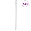 vidaXL teltpl&oslash;kker 24 stk. 30 cm 8 mm galvaniseret st&aring;l