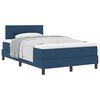 vidaXL Box spring seng med hovedg&aelig;rde Bl&aring; 120 x 200 cm Stof