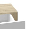 vidaXL v&aelig;ghylder med skuffer 2 stk. eg og hvid 60x23,5x10 cm MDF