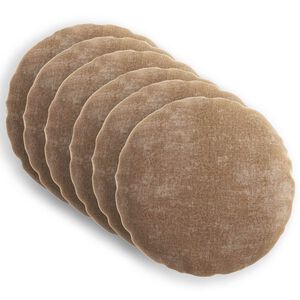 vidaXL Pudebetr&aelig;k 6 stk. HEERLEN Brun &Oslash; 50 cm Chenille Stof