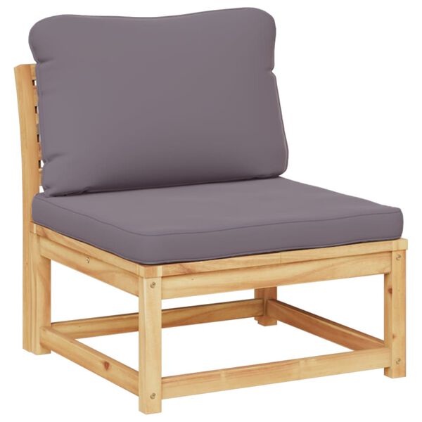 vidaXL sofamodul til haven med hynder massivt akacietræ