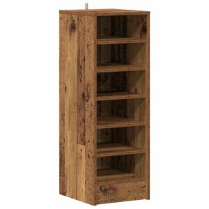 vidaXL skoskab 32x35x92 cm konstrueret tr&aelig; antikt tr&aelig;