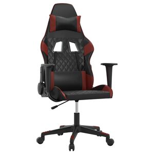 vidaXL gamingstol kunstl&aelig;der sort og vinr&oslash;d