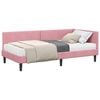 vidaXL Hj&oslash;rnesengramme med Madras 2 stk. Lyser&oslash;d 90 x 190 cm Fl&oslash;jl